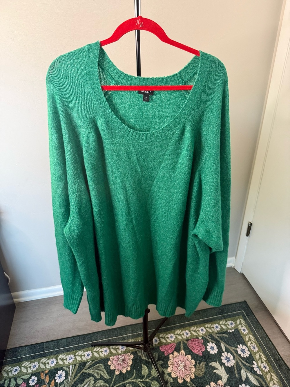 Torrid Green Scoop Neck Sweater - 6